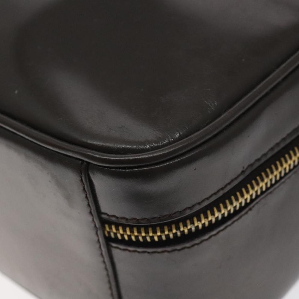 GUCCI Bamboo Hand Bag Patent leather Dark Brown Gold 000 270 0323 Auth 129452 - Picture 10 of 16